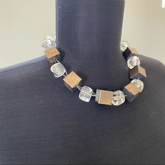 Chico's Jewelry - Glass and silver bead necklace